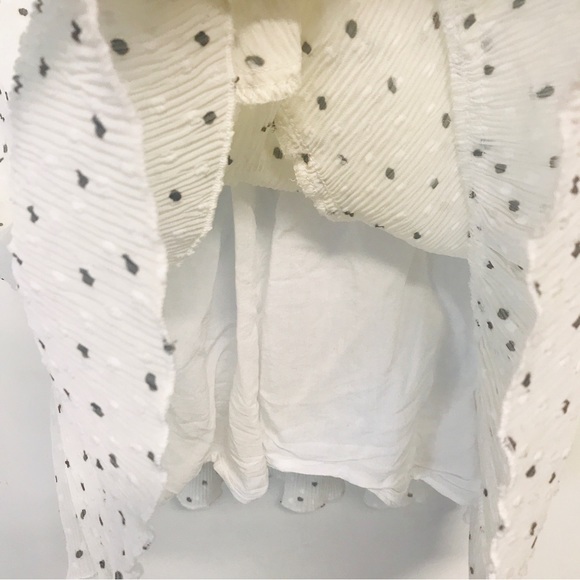 Zara polka‎ dot ruffle sheer mesh romper NWOT size S - Picture 7 of 11